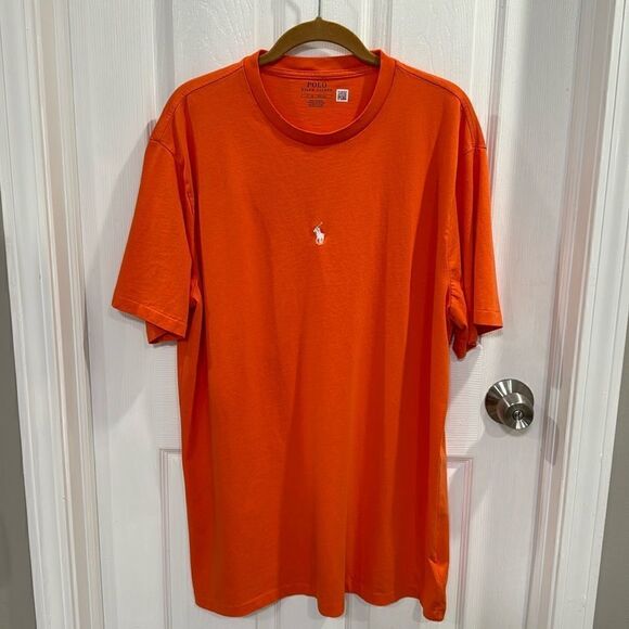 POLO RALPH LAUREN JERSEY CREW T-SHIRT. - Picture 1 of 5
